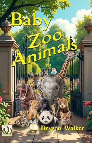 Baby Zoo Animals: A Children's Picture Book of New Life at the Zoo (Animal Books for Children 1) by Bryson Walker