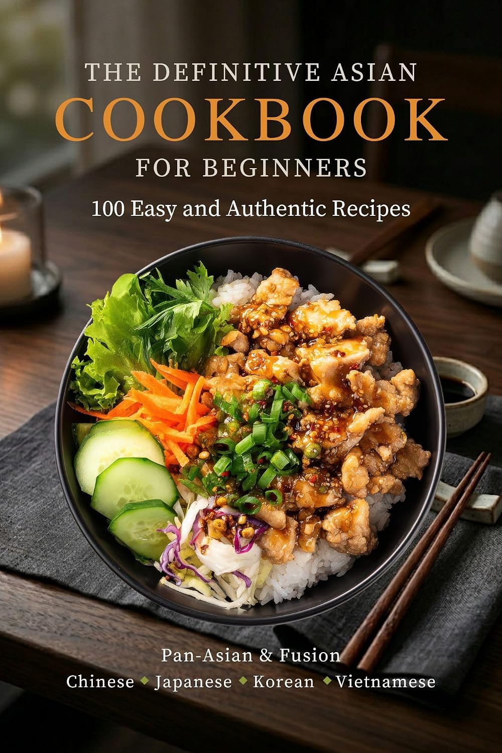 The Definitive Asian Cookbook for Beginners: 100 Ridiculously Easy, Amazingly Delicious Recipes from Pan-Asia, China, Japan, Korea, and Vietnam That You Can Make at Home by Evangeline D. Liu