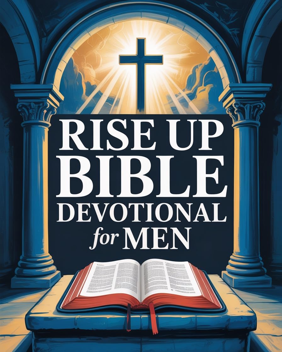 Rise Up Bible Devotional For Men: Seek God First, Strengthen Your Faith, And Walk In Daily Obedience. Religious Gifts For Christian Men. Devotions For Men. by Infinite Echo Publishing