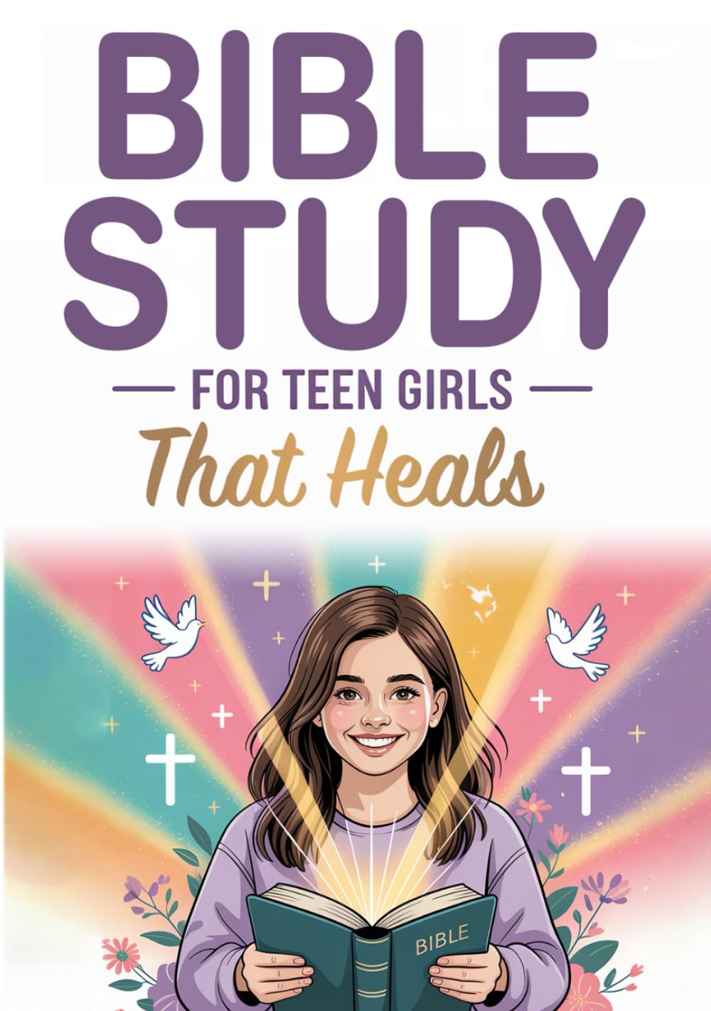 Bible Study For Teen Girls That Heals: Live With Purpose, Develop Real Confidence, And Experience God’s Love Every Single Day. Christian Gifts For Teen Girls. Bible For Teenage Girls. by Infinite Lights Publication