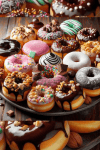 Blank Notebook - Donut Cover by Tiffany Celeste