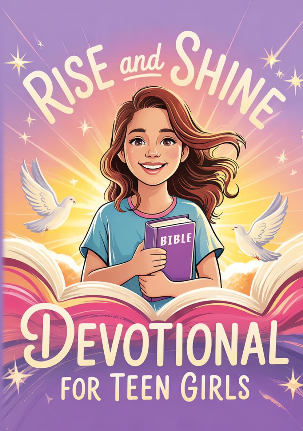 Rise And Shine Devotional For Teen Girls: Daily Devotions For Teenage Girls To Deepen Faith, Embrace Hope, Grow Confidence And Live With Unshakable Courage. Christian Gifts For Teen Girls. by Infinite Echo Publishing