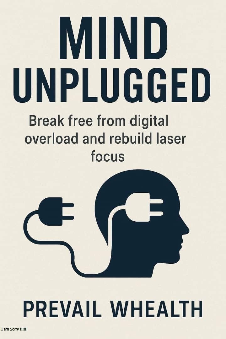 MIND UNPLUGGED: Break Free from Digital Overload and Rebuild Laser Focus by Prevail whealth