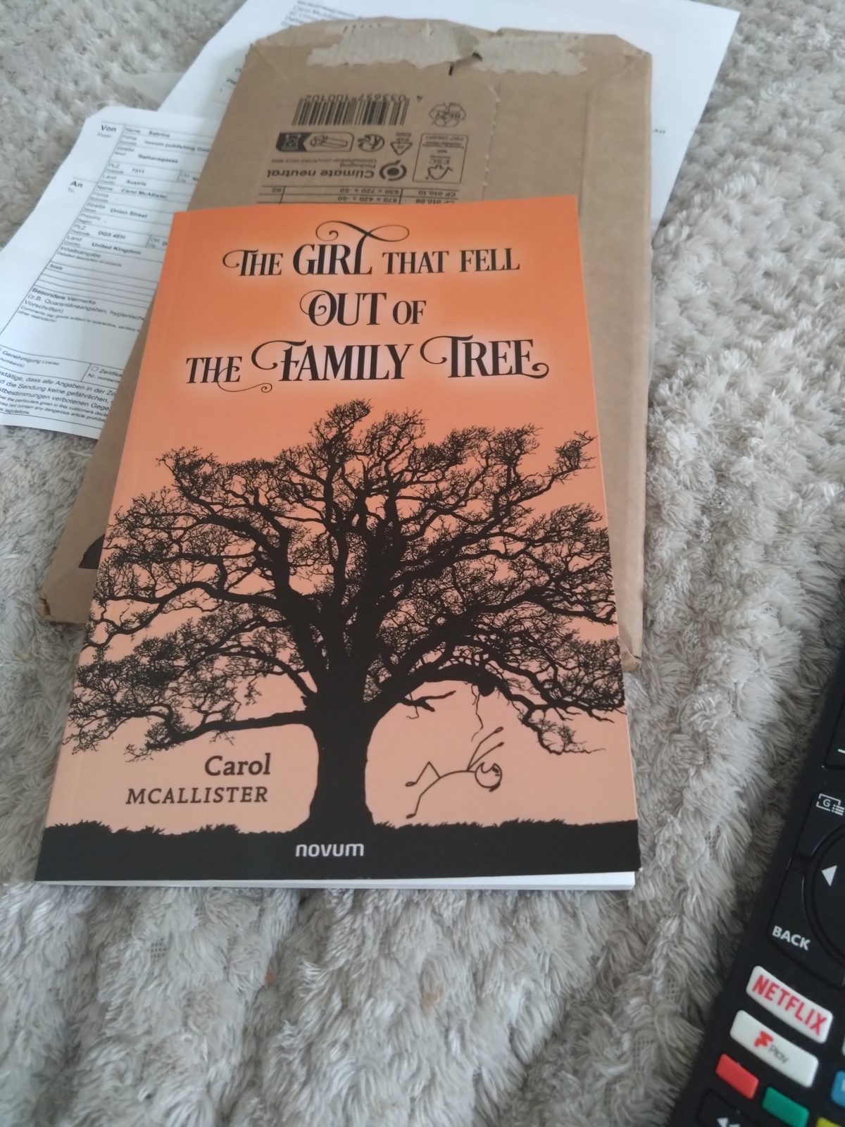 The girl that fell out of the family tree by Carol McAllister