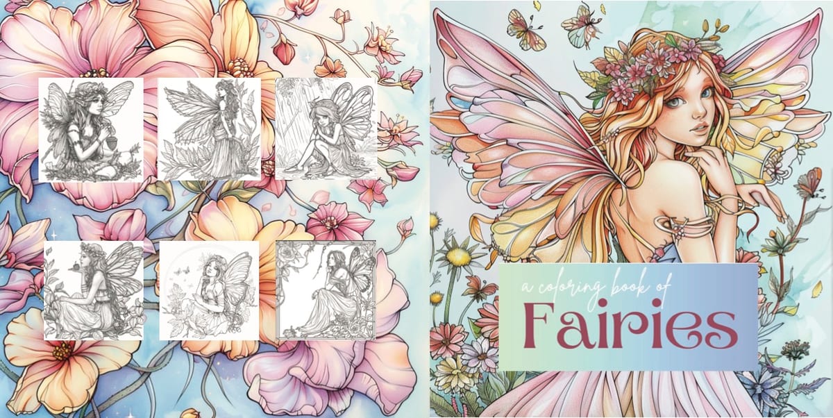 A Coloring Book of Fairies by Miss Mapletree