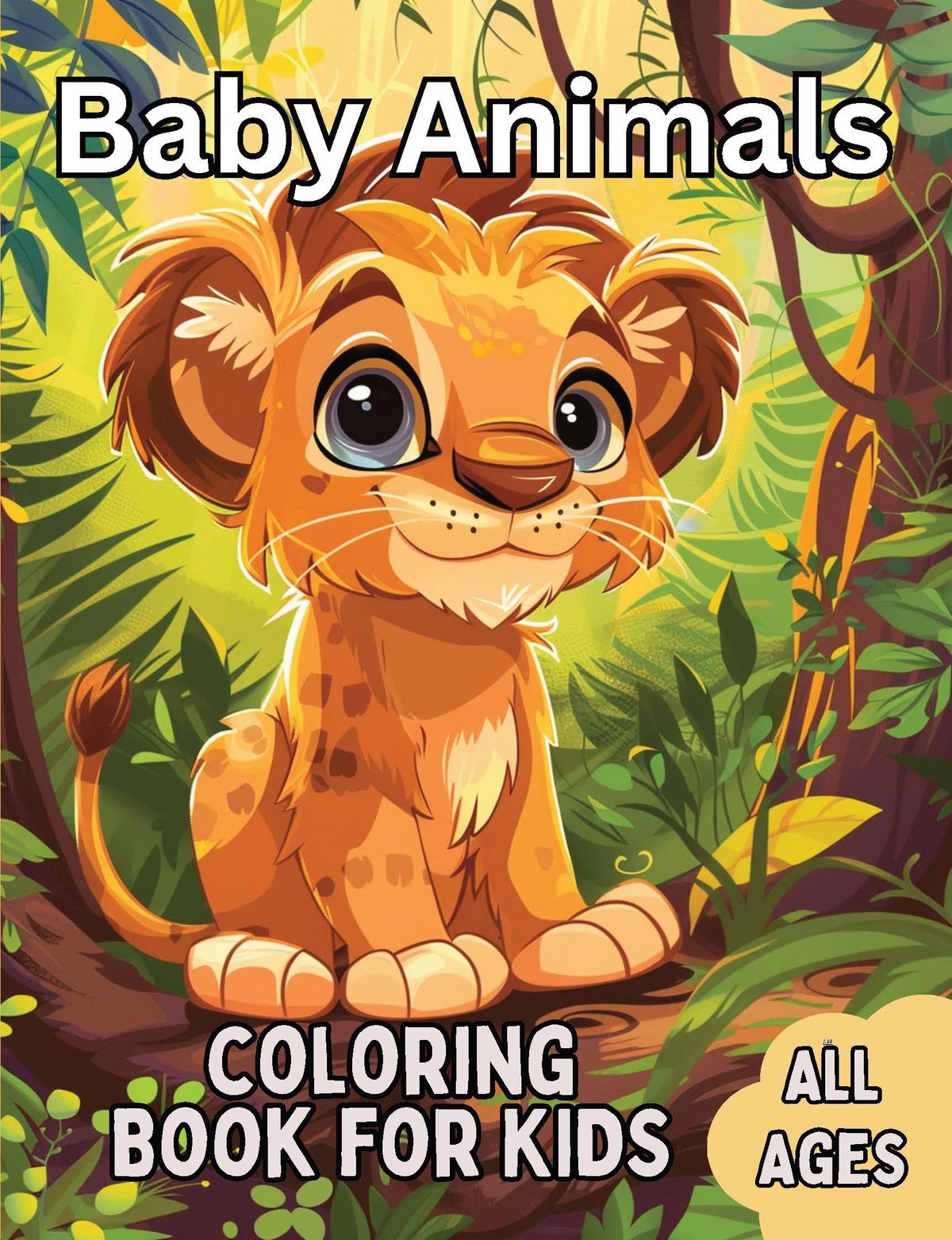 Baby Animals Coloring Book For Kids by Capybara Books