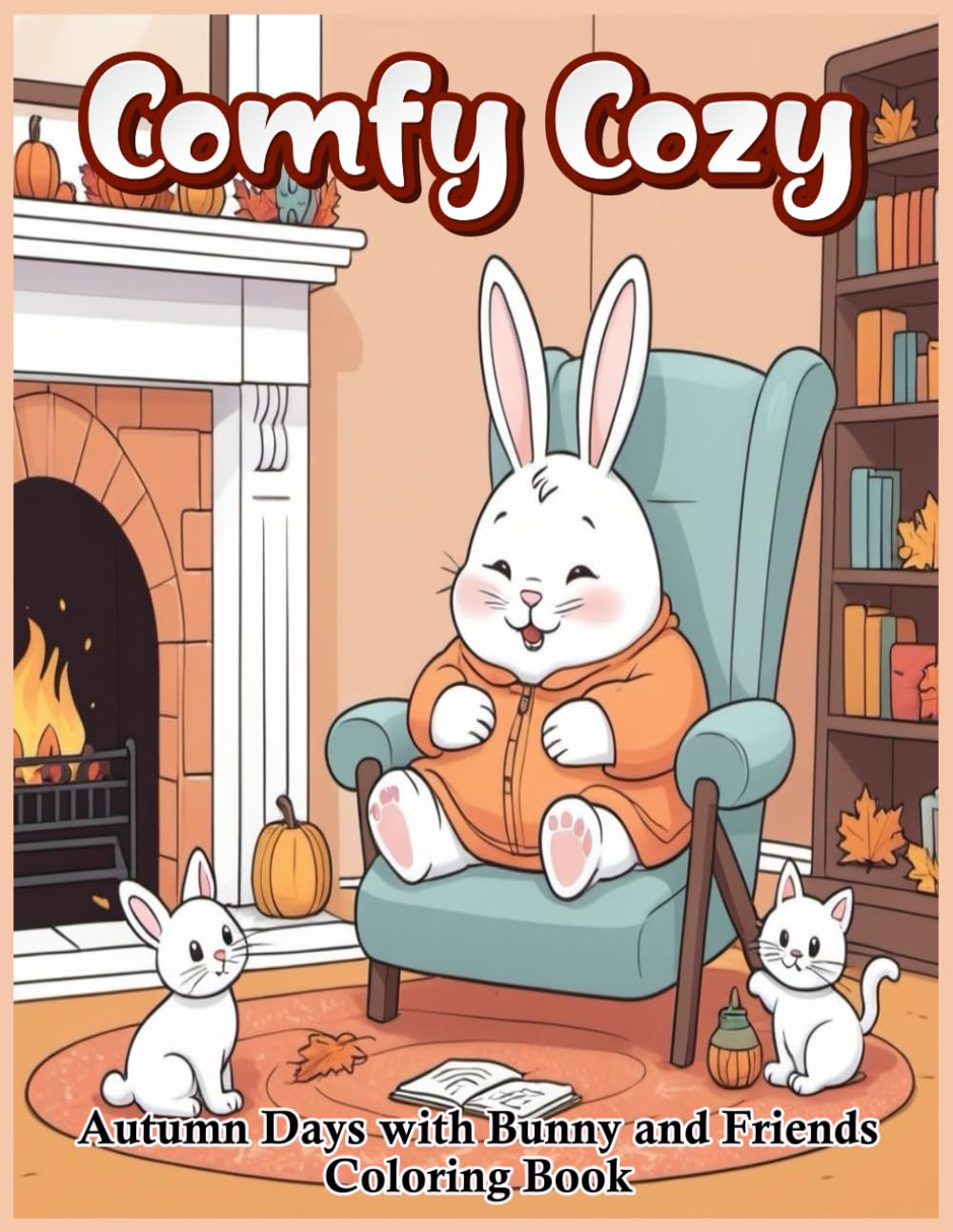 Comfy Cozy Autumn Days with Bunny and Friends: Coloring Book by Learning AdvoKits
