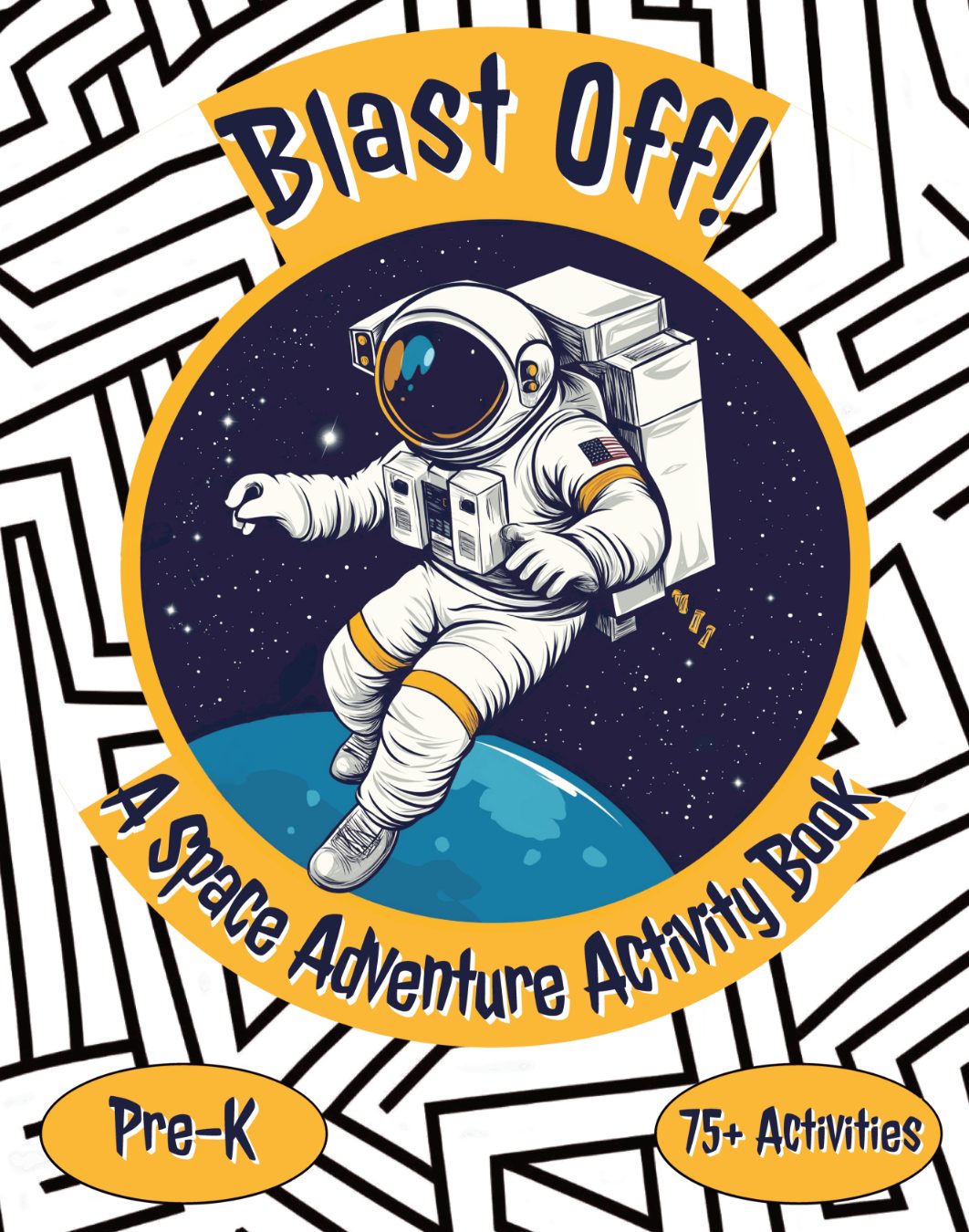 Blast Off! A Space Adventure Activity Book. by Donovex Story Books