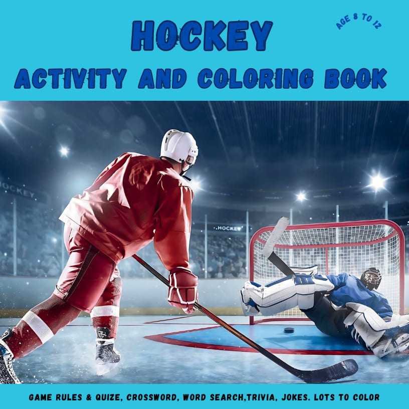 Hockey Activity and Coloring Book by Tess Sullivan