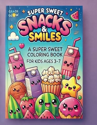 Kawaii Snacks & Smiles: A Super Sweet Coloring Book for Kids Ages 3–7 (Silly Series by GradeGlowUp) by GradeGluwUp