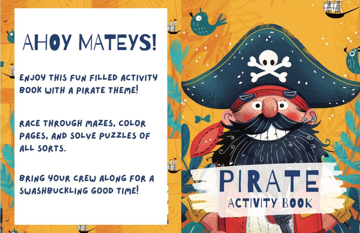 Pirate Activity Book by Miss Mapletree