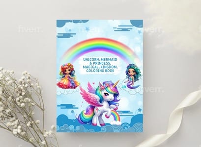 Unicorn, Mermaid & Princess Magical Kingdom by Eddie William Clark