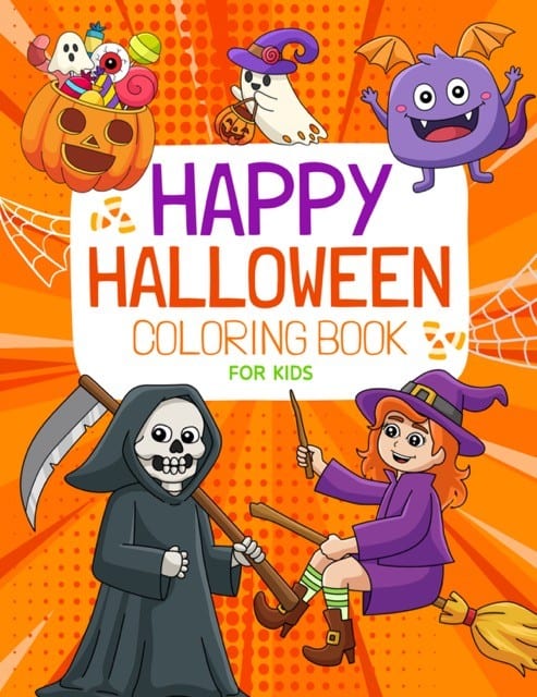 Happy Halloween Coloring Book for Kids by Candy Appleton