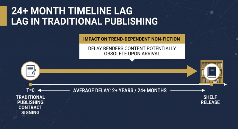 Infographic: the 24 month gap between signing a traditional publishing contract and shelf release